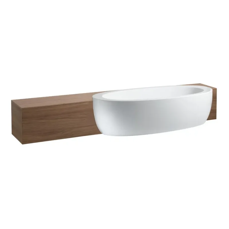 Laufen Il Bagno Alessi One - vannas pusiebūvējamā versija, 203x102 cm, balta H2449700000001
