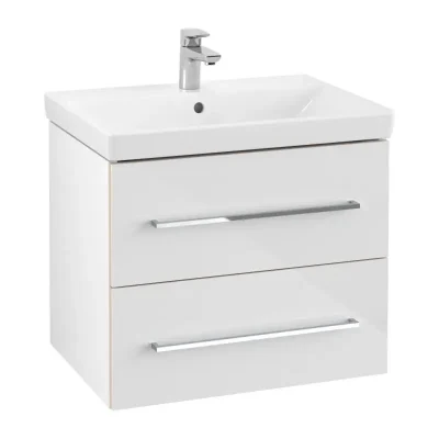 Villeroy & Boch Avento - izlietnes apakškabinets, 630x514x45 cm , 2 atvilktnes, Crystal White A89000B4