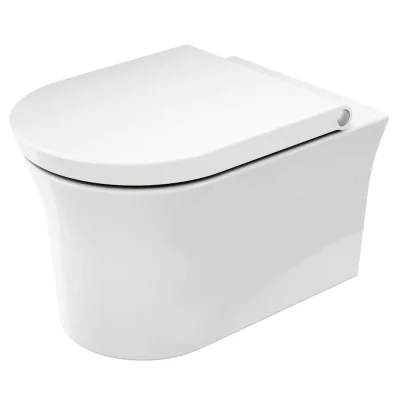 Duravit White Tulip - pie sienas stiprināms WC, bez skalošanas apmales, HygieneFlush, DuraShield, balts 257609AA00