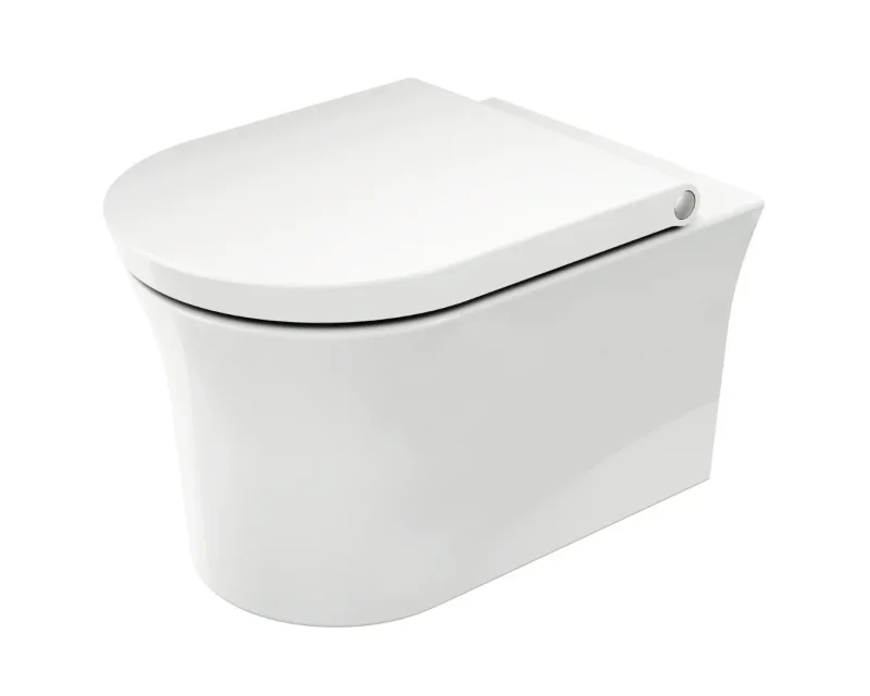 Duravit White Tulip - pie sienas stiprināms WC, bez skalošanas apmales, HygieneFlush, DuraShield, balts 257609AA00