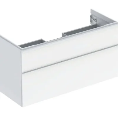 Geberit iCon - izlietnes skapītis, 118x62x48 cm, 2 atvilktnes, balts spīdīgs 502.306.01.1
