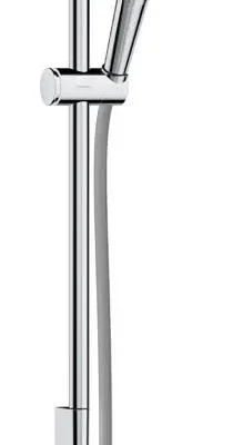 Hansgrohe Rainfinity - dušas komplekts: rokas duša, stienis un šļūtene, 3 strūklas veidi, EcoSmart, hroms 28746000
