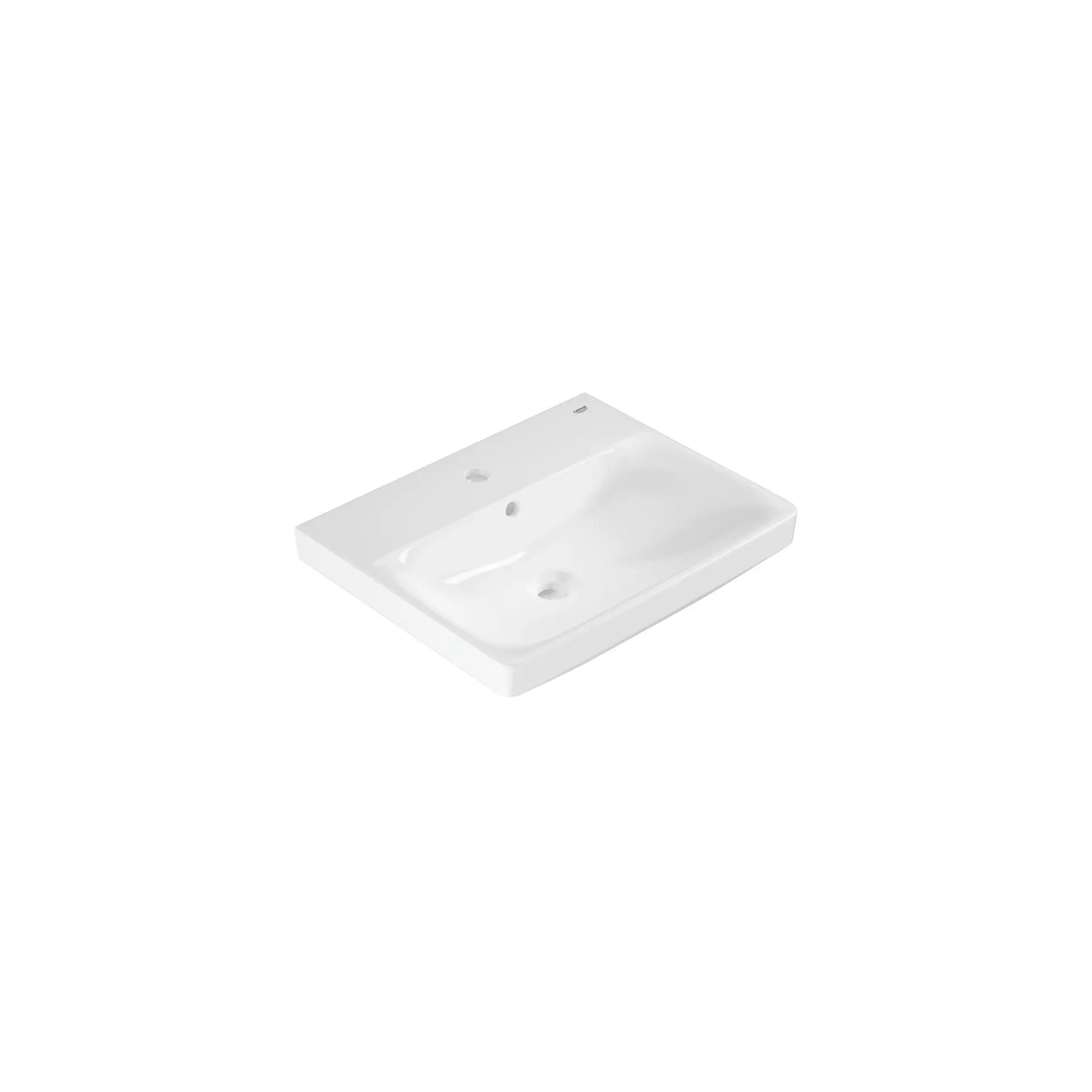 Grohe Euro Ceramic - izlietne 55x44 cm, ar pārplūdi, krāna caurumu, Alpu balts 102430SH00