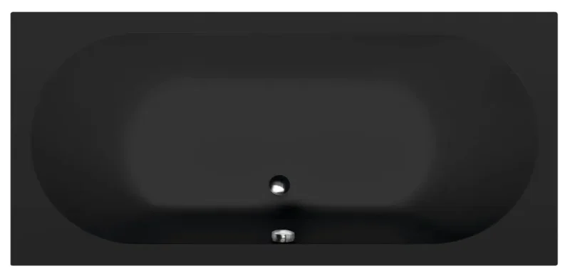 Polysan vannan - Vanna 170x80 cm, matēti melna 71745.21