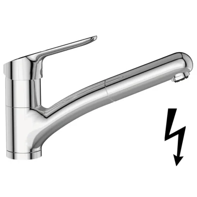 Ideal Standard CeraFlex - virtuves maisītājs ar izvelkamu savienojumu, BlueStart, hroms BC144AA