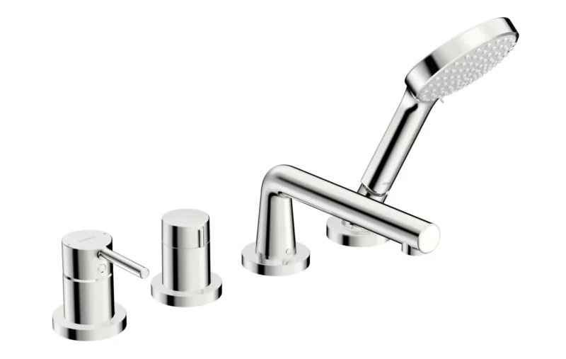 Hansa Vantis Style - vannas malas maisītājs, 4 caurumu montāža, hromēts 54719007