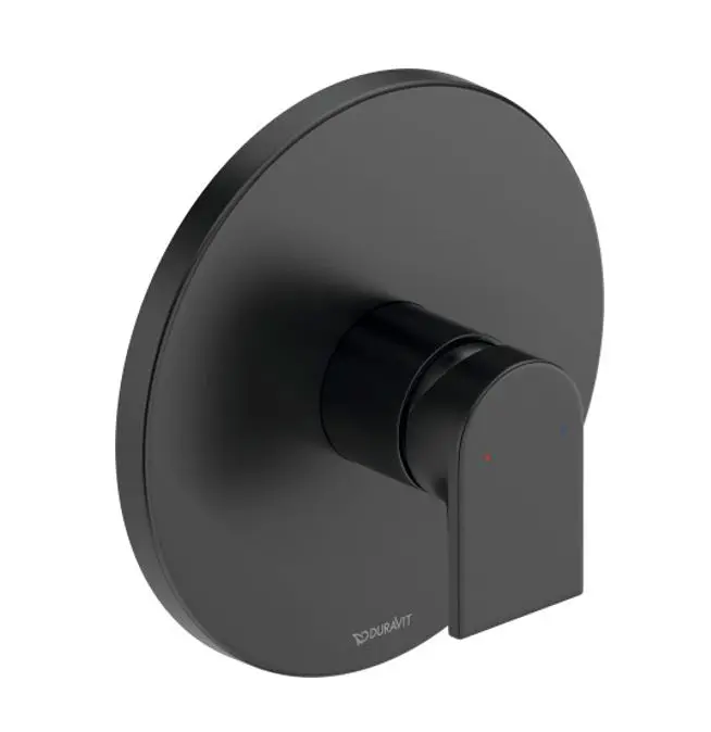 Duravit Tulum - zemapmetuma dušas maisītājs, matēti melns TU4210010046