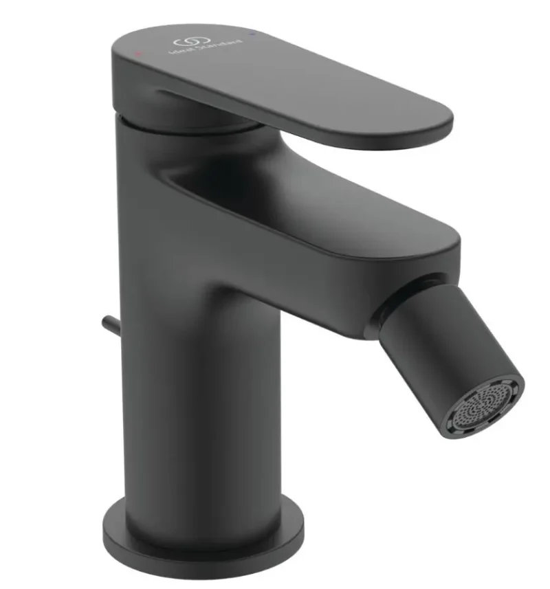 Ideal Standard Cerafine Nuovo - bideta maisītājs ar noteces vārstu, zīdaini melns BD775XG