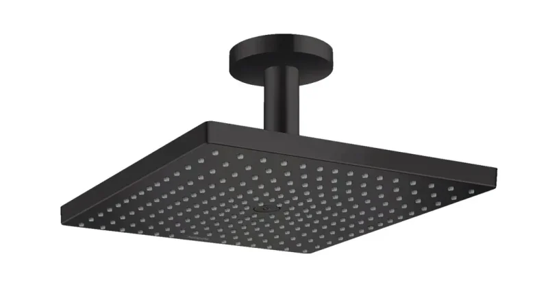 Hansgrohe Raindance E - galvas duša, 30x30 cm, EcoSmart, matēti melns 26251670
