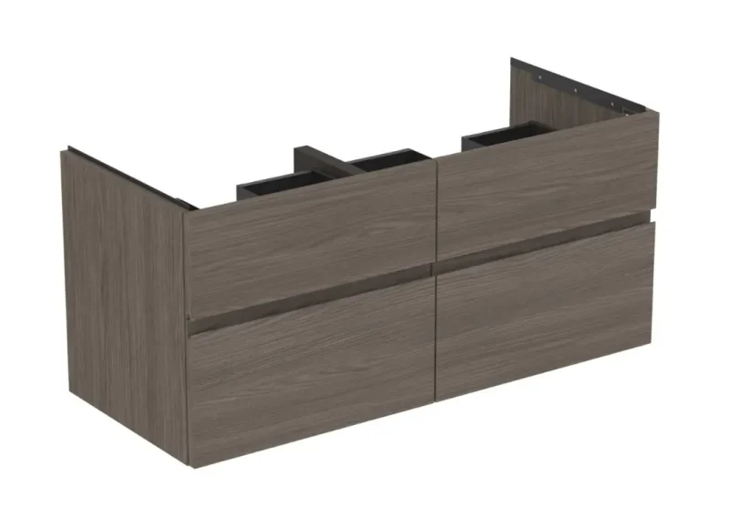 Ideal Standard Finesse - izlietnes skapītis, 120x51x55 cm, 4 atvilktnes, Dark Elm E3399UR
