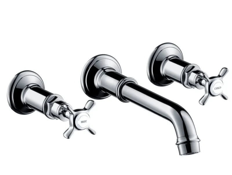 Axor Montreux - trīs caurumu izlietnes maisītājs zemapmetuma montāžai, Hroms 16532000