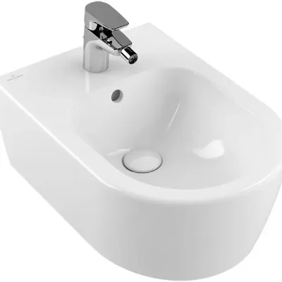 Villeroy & Boch Avento - pie sienas stiprināms WC ViClean, DirectFlush, AntiBac, CeramicPlus, Stone White 540500RW