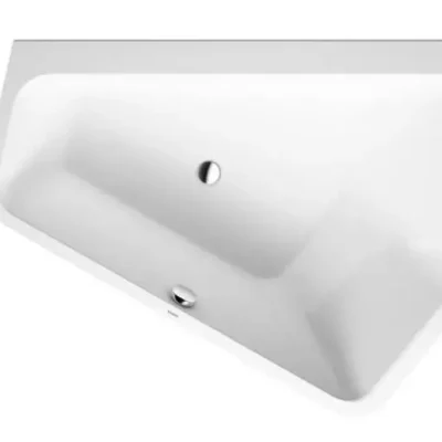 Duravit Paiova 5 - asimetriska vanna, 177x130 cm, ar paneli, labā puse, balta 700395000000000