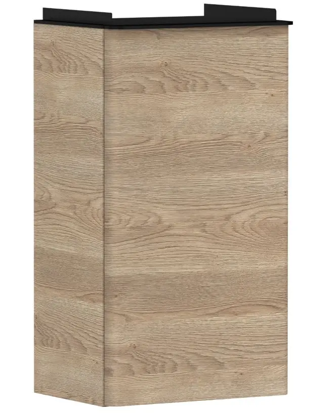 Hansgrohe Xelu Q - izlietnes skapītis, 63x34x27 cm, 1 durvis, eņģes labajā pusē, dabīgs ozols/matēti melns 54017670