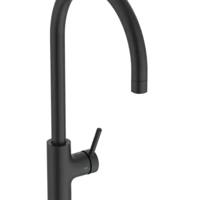 Ideal Standard Ceraline Nuovo - virtuves izlietnes maisītājs, zīdaini melns BE265XG