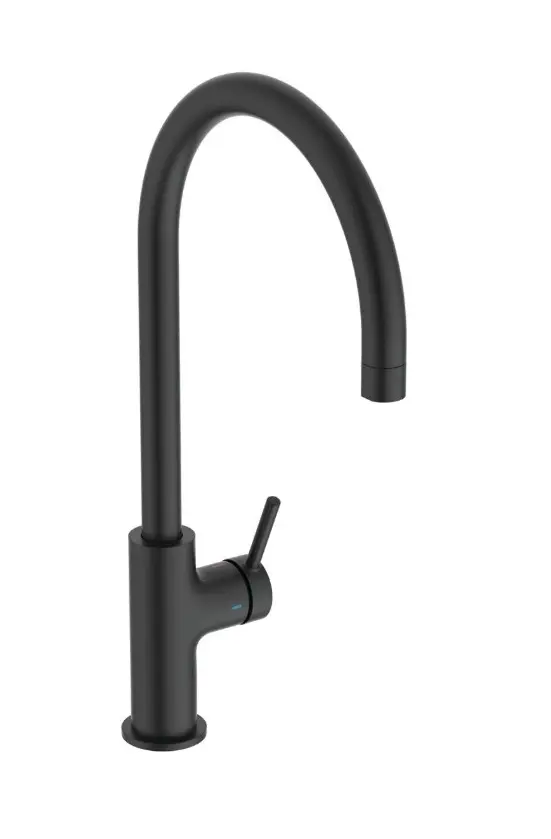 Ideal Standard Ceraline Nuovo - virtuves izlietnes maisītājs, zīdaini melns BE265XG