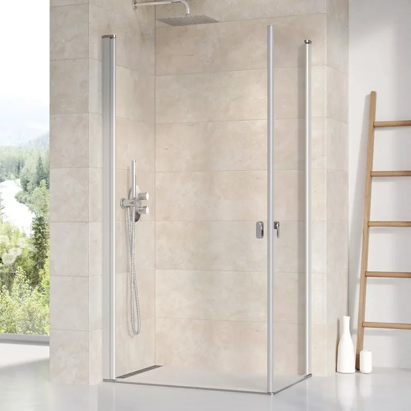 Ravak hromse - dušas durvis CRV1-90, 88-90 cm, satinēts/caurspīdīgs stikls 1QV70U01Z1