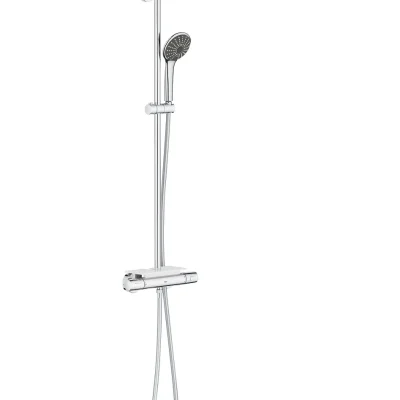 Grohe Vitalio Joy - dušas sistēma 310 ar termostatu sienai un plauktu, hroms 26401001