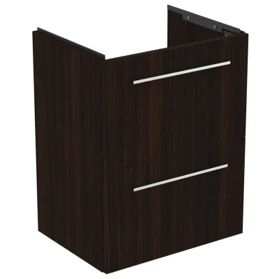 Ideal Standard i.Life S - skapītis rokas izlietnei, 50x38x63 cm, 2 atvilktnes, Kaffee ozols T5291NW