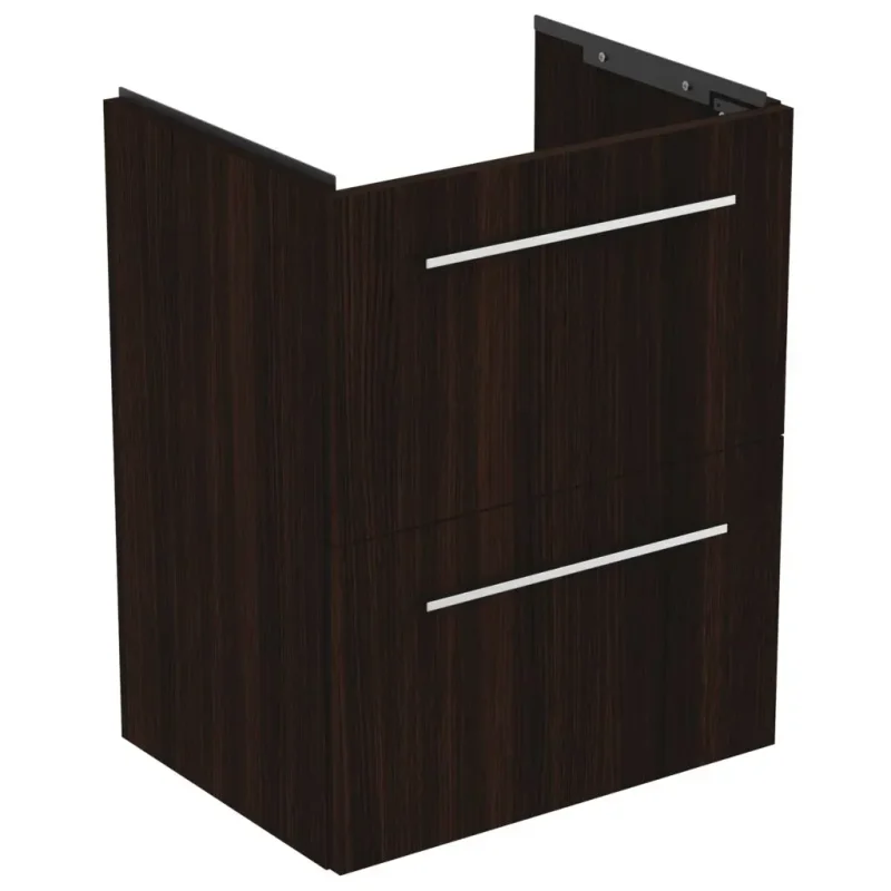 Ideal Standard i.Life S - skapītis rokas izlietnei, 50x38x63 cm, 2 atvilktnes, Kaffee ozols T5291NW