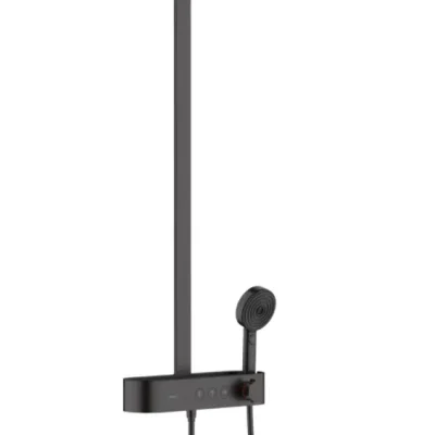 Hansgrohe Pulsify S - dušas komplekts 260 ar termostatu ShowerTablet Select 400, 2 strūklas, matēti melns 24240670