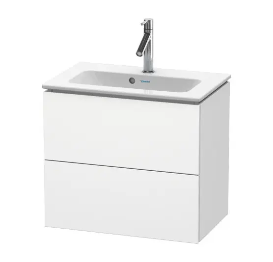 Duravit L-Cube - izlietnes skapītis 55x62x39 cm, 2 atvilktnes, balts matēts LC625601818
