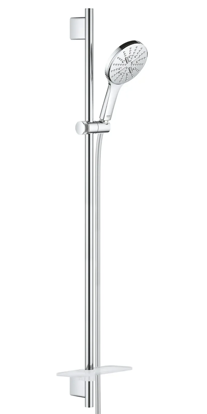 Grohe Rainshower SmartActive - dušas stieņa komplekts 130, 3 strūklas veidi, 90 cm stienis un šļūtene, hroms 26578000
