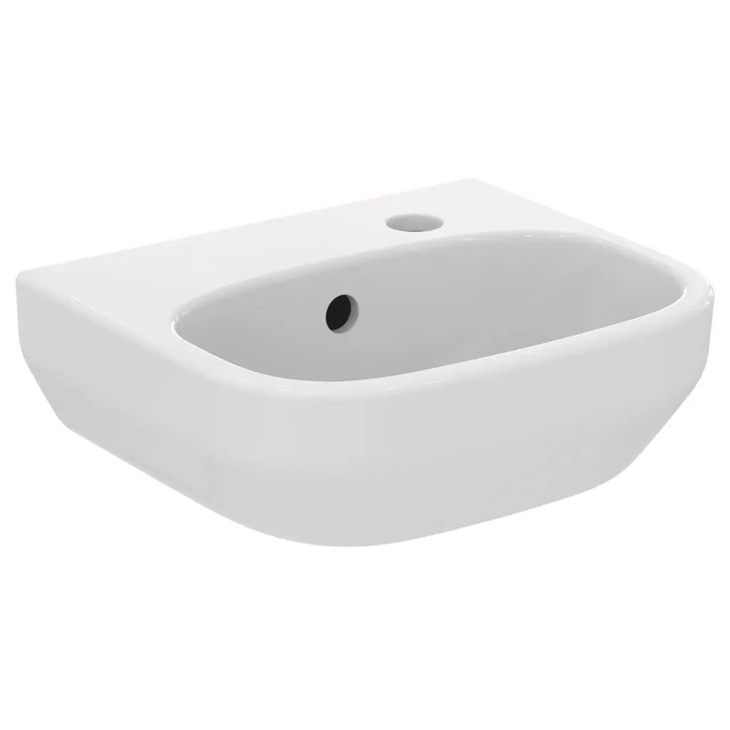 Ideal Standard i.Life A - roku mazgāšanas izlietne 35x30 cm, ar pārplūdi, jaucējkrāna caurums labajā pusē, balta T471001