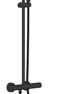 Grohe Vitalio Start - dušas komplekts 250 ar termostatu, 1 strūklas veids, matēti melns 266772430