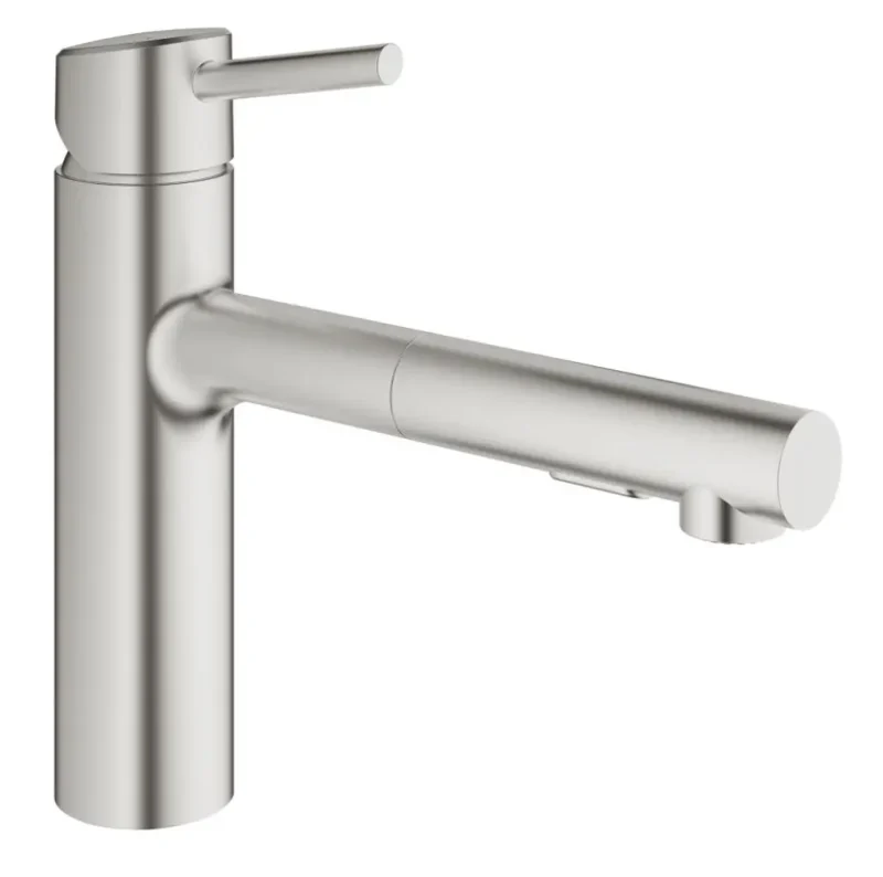 Grohe Concetto - virtuves izlietnes vienas sviras maisītājs, SuperSteel 30273DC1
