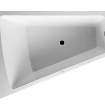 Duravit Paiova - asimetriska vanna, 180x140 cm, ar paneli, kreisā puse, balta 700268000000000