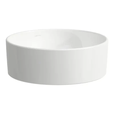 Laufen Savoy - uz virsmas uzstādāma rokas izlietne, diametrs 38 cm, bez pārplūdes, LCC, balta H8129410001121