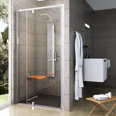 Ravak Pivot - dušas durvis PDOP2-120, 116-121 cm, satinēts/caurspīdīgs stikls 03GG0U00Z1