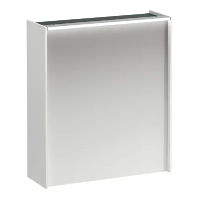 Laufen Lani - spoguļskapis ar LED apgaismojumu, 71x62x21 cm, 1 durvis, eņģes kreisajā pusē, matēti balts H4037311122601
