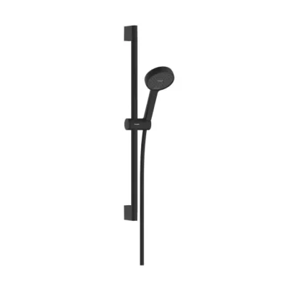Hansgrohe Activera Select S - rokas dušas komplekts, stienis un šļūtene, 2 strūklas, EcoSmart, melns matēts 28044670