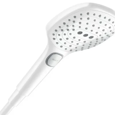 Hansgrohe Raindance Select E - rokas duša, 3 strūklas veidi, EcoSmart+, matēti balta 28729700