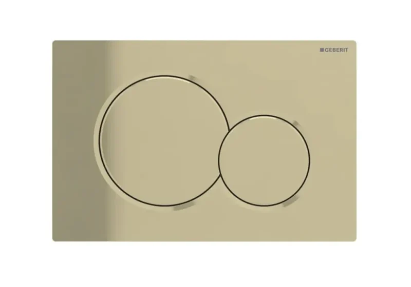 Geberit Sigma01 - vadības plate SIGMA30, galvanizēts cēlmetāla misiņš 115.770.DT.5