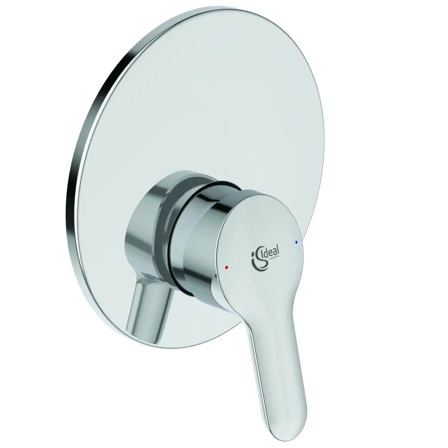 Ideal Standard Alpha - dušas maisītājs - zemapmetuma, ar iebūvējamo korpusu, hroms A7184AA