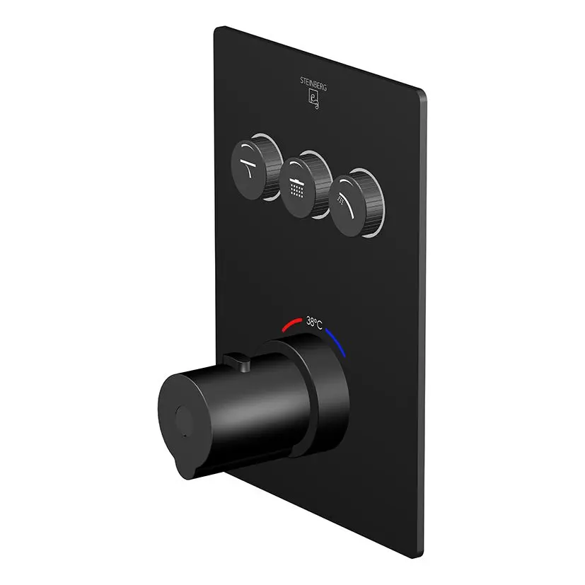 Steinberg 390 - zemapmetuma termostata maisītājs 3 patērētājiem, melns 390 4231 3 S