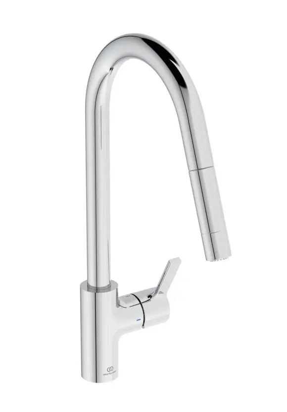 Ideal Standard Gusto - virtuves izlietnes maisītājs ar izvelkamu dušu, hroms BD416AA