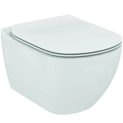 Ideal Standard Tesi - piekaramais klozetpods ar WC sēdekli SoftClose, AquaBlade, balts T354601