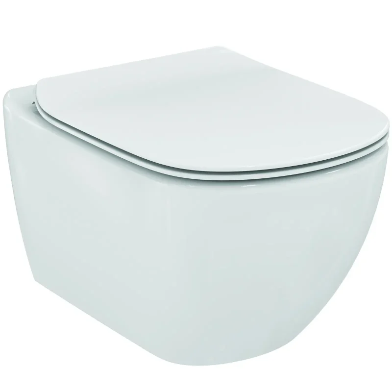Ideal Standard Tesi - piekaramais klozetpods ar WC sēdekli SoftClose, AquaBlade, balts T354601
