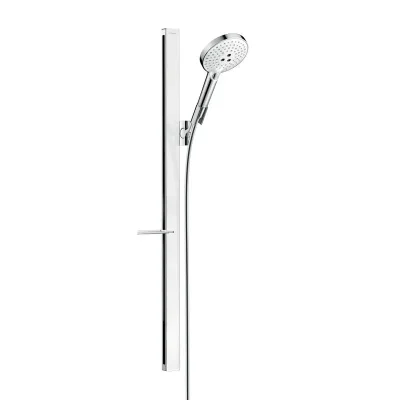 Hansgrohe Raindance Select S - dušas komplekts 120, 3 strūklas, dušas stienis 90 cm, balts / hromēts 27648400