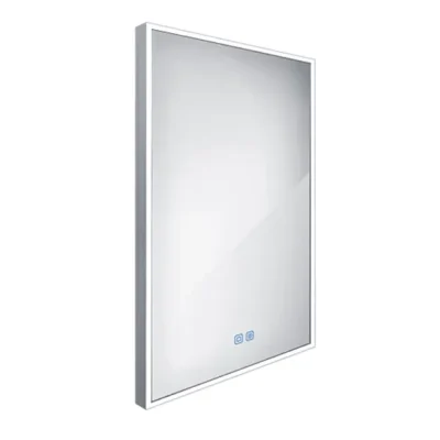 Nimco spogulis - LED apgaismots spogulis, 50x70 cm, skārienjutīgs sensors, alumīnijs ZP 13001VX