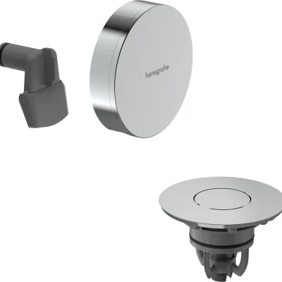 Hansgrohe Exafill - gatavs komplekts vannas ieplūdei, noteces un pārplūdes garnitūra, Push-Open, hroms/hroms 58131000