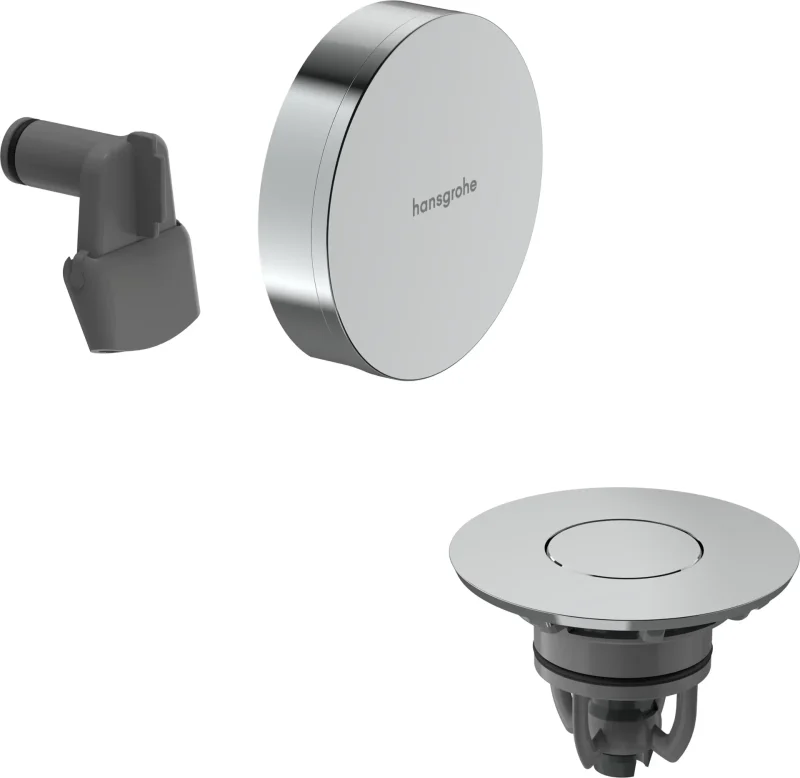 Hansgrohe Exafill - gatavs komplekts vannas ieplūdei, noteces un pārplūdes garnitūra, Push-Open, hroms/hroms 58131000