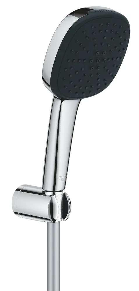 Grohe Vitalio Comfort - dušas komplekts: rokas duša, turētājs un šļūtene, 2 strūklas veidi, hroms 26399001