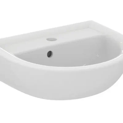 Ideal Standard Eurovit - roku mazgājamā izlietne 45x35 cm, ar pārplūdi, ar jaucējkrāna caurumu, balta E872101