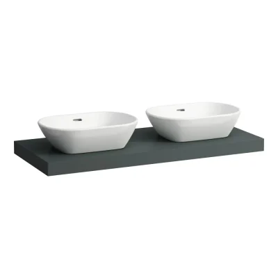 Laufen Lani - izlietnes virsma, 118 cm, izgriezums L/R, pelēka H4046741122661