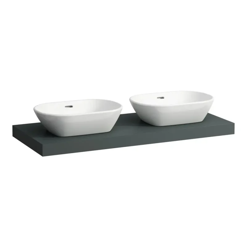 Laufen Lani - izlietnes virsma, 118 cm, izgriezums L/R, pelēka H4046741122661